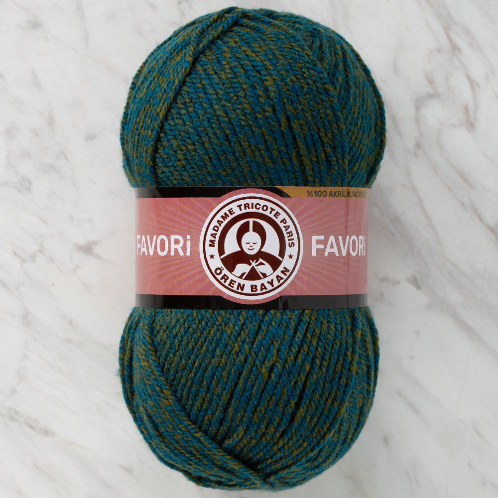 Örenbayan Favori Kırçıllı Yeşil El Örgü İpliği - 304